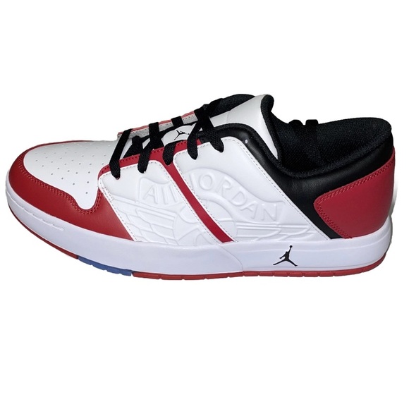 Nike Air Jordan Nu Retro 1 Low Sneakers Chicago Red Black Sz 6.5y - Picture 1 of 4